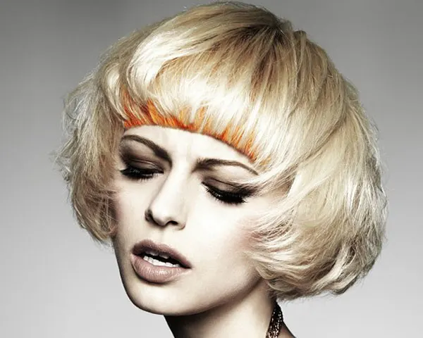 Voluminous bowl bob hairstyle for girl 