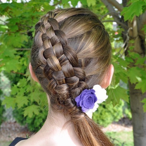 Cutest Easy to do school girl hairstyles 14-min