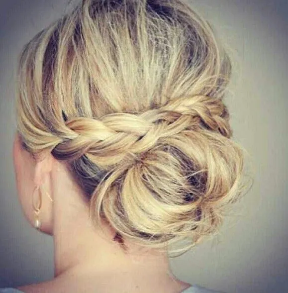 braid with bun style