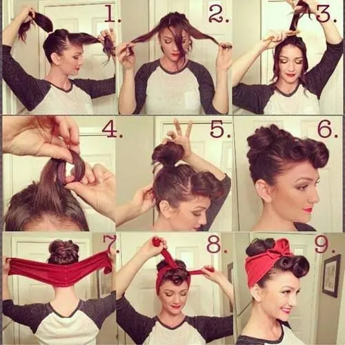 Big Curls Vintage Pin Up Hairstyles