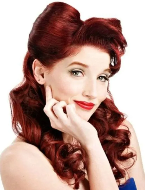 Easy Vintage Pin Up Hairstyles for Women 26-min