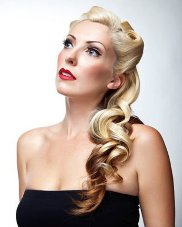 Easy Vintage Pin Up Hairstyles for Women 7-min