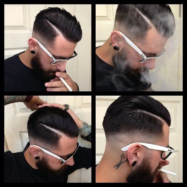  Undercut rockabilly hair