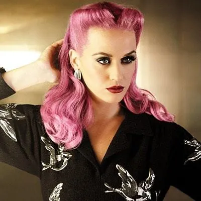 pink color Rockabilly Hairstyles for Women