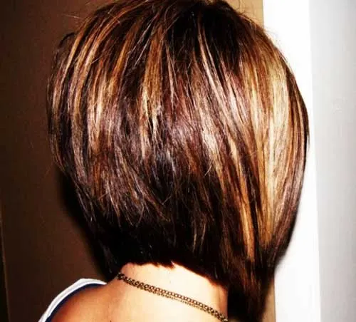 Short stacked bob hairstyles for women 1-min