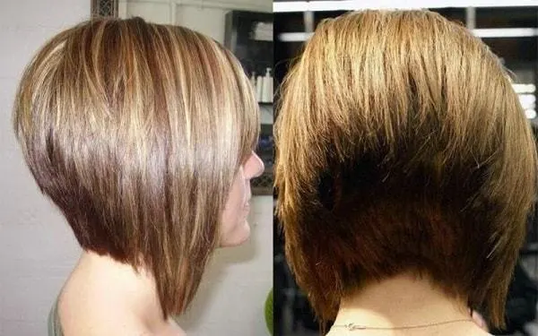 angled bob back view