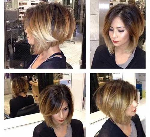 Short stacked bob hairstyles for women 14-min