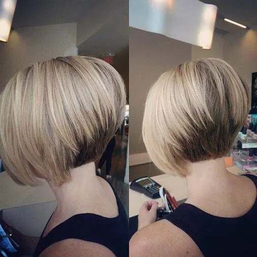 short bob hairstyles back