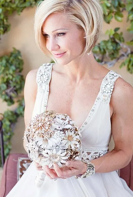 25 Chic Wedding Hairstyles for Brides With Bobs – Hairstyle Camp