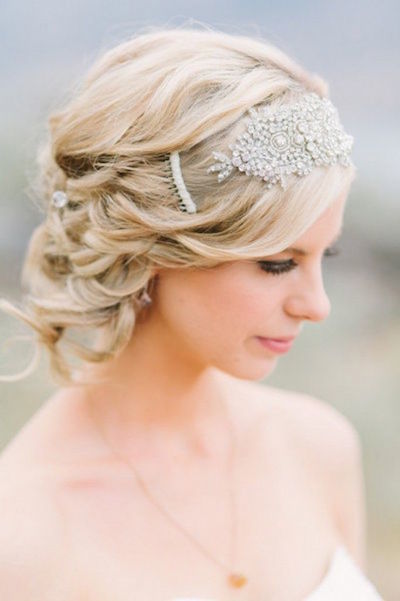 women short hair wedding styles with Semi bun