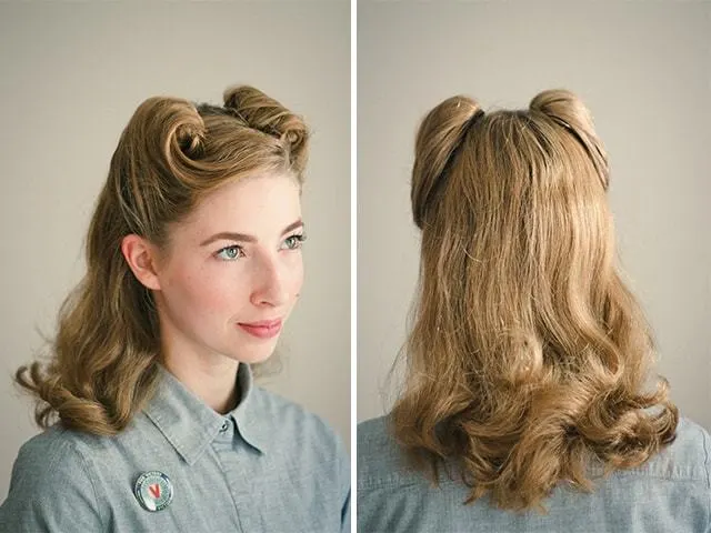 Victory Rolls hairstyles From 1940s 2-min