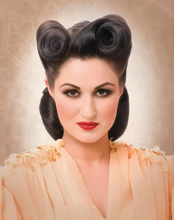 cute women Victory Rolls the classics hairstyles form 1940s 