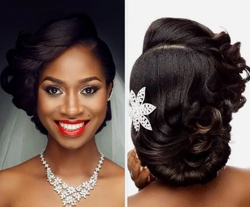 nice wedding hairstyles for black girl