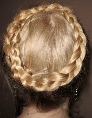 Swiss Crown french braiding hairstyles
