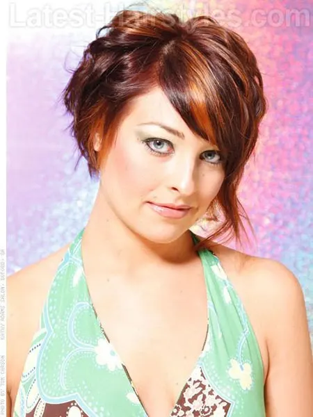 wavy brown asymmetrical bob hair you like