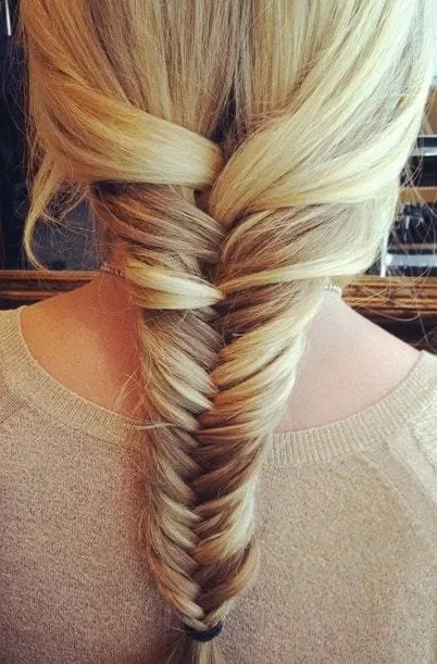 fishtail braid hairstyle for young teen girls