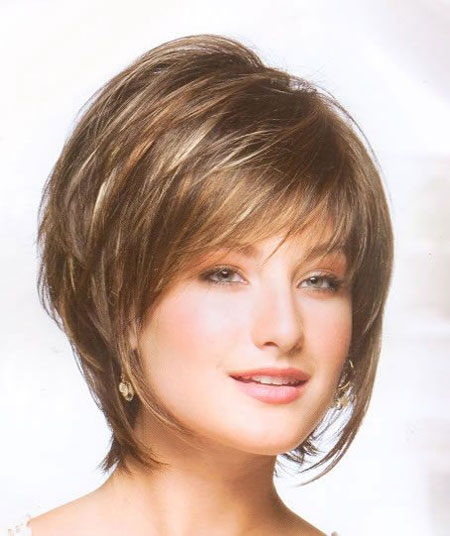 bob haircut with layered fringe