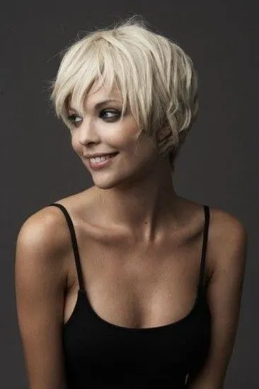 long wavy pixie hairstyles