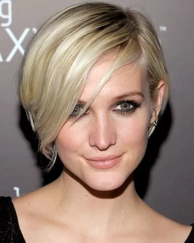 long pixie with side swept fringe