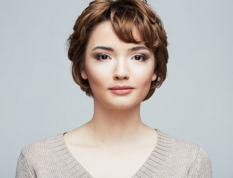Curly Pixie Cut Round Face