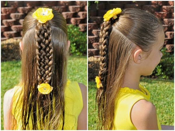 princess strand braid hairstyles for cute girl