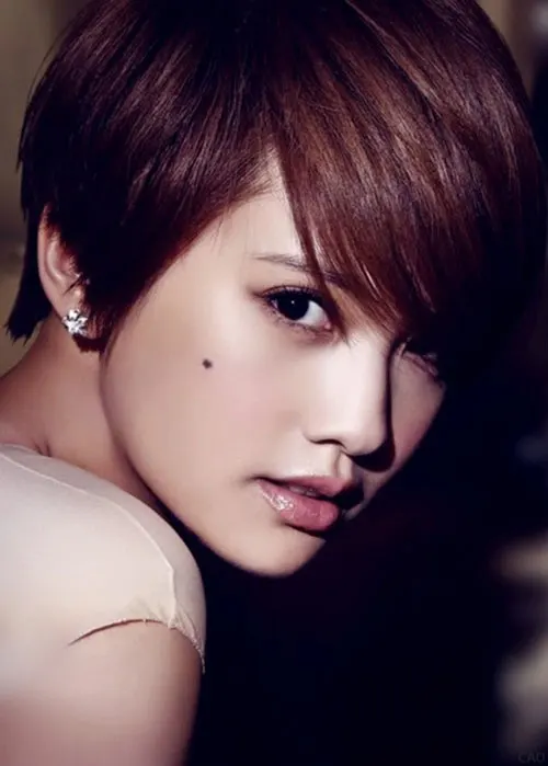 Stylish short asian hairstyles for girl