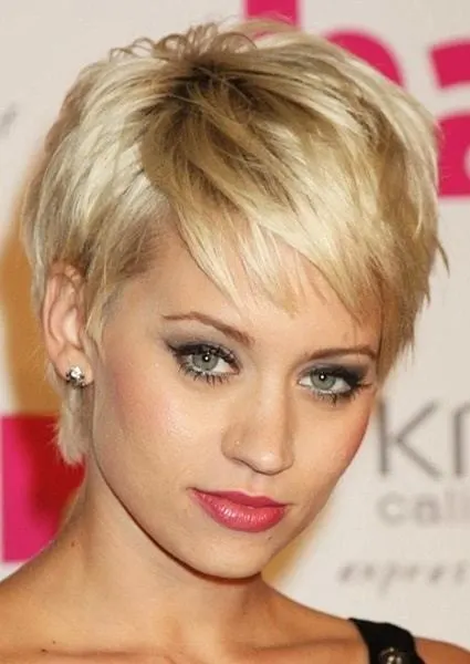 pixie haircut for young women