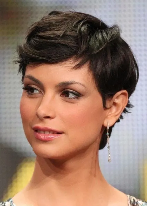 Windblown pixie haircut for beautiful women