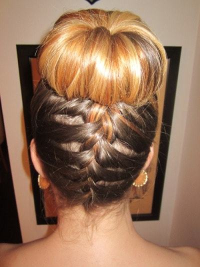  French braid bun hairstyles for women 