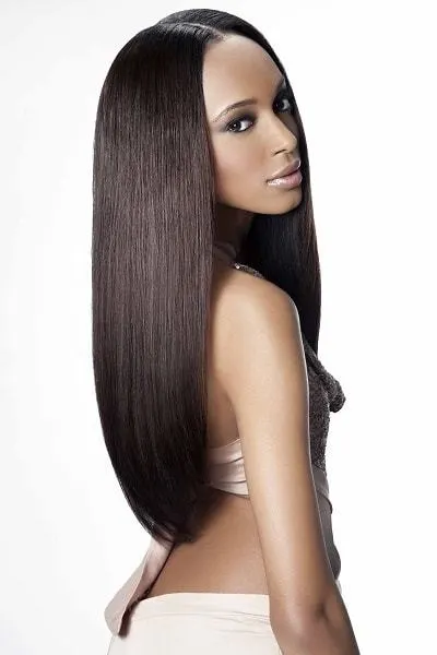 weave hairstyles with part in the middle
