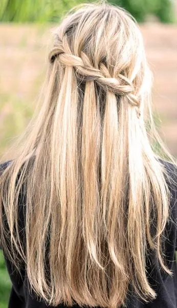 waterfall braid hairstyles 13-min