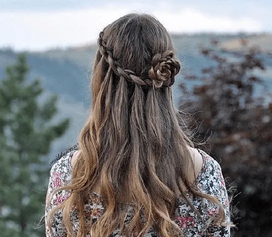waterfall braid hairstyles 41