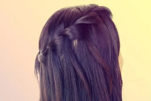 waterfall braid hairstyles 8-min