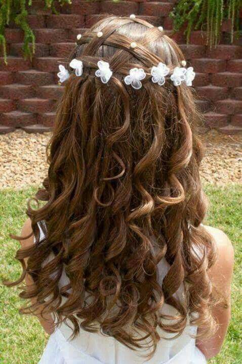 Cute Flower Girl Hairstyle by SweetHearts Hair Design - YouTube