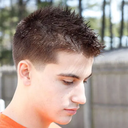 Thin Spikes hair blowout for young boy