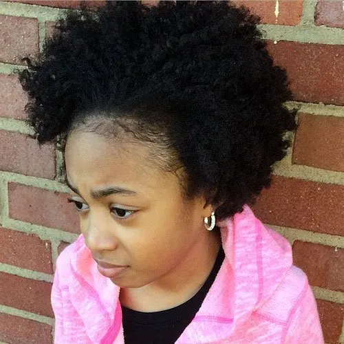 Flat Twist-Out haircut for black girl
