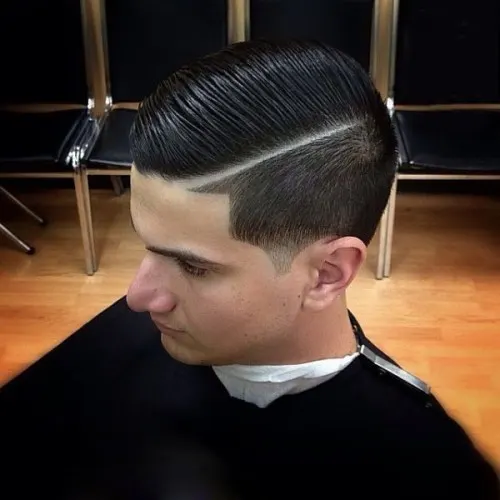 Side part tapers - taper haircut vs fade haircut