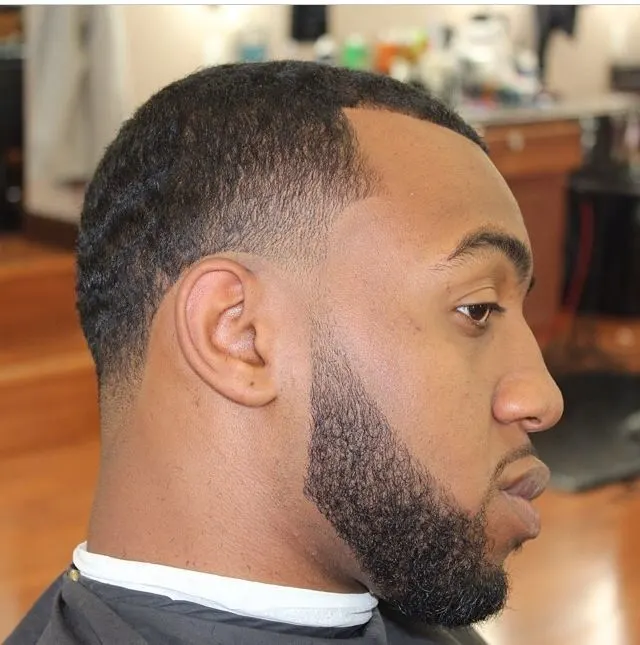 Classic Line Up hairstyle for black men