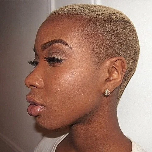 black women Mohawk with TWA hairstyle 