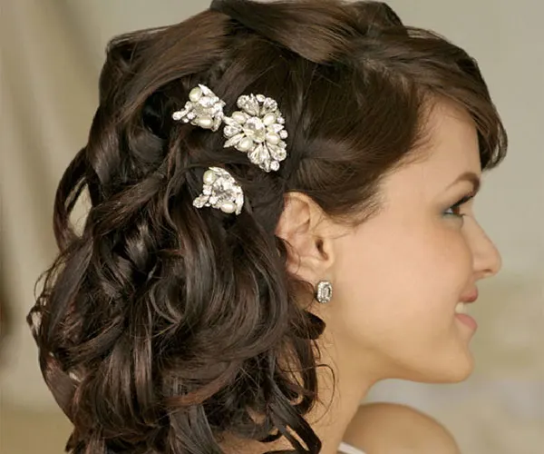 Jewels and ties hairstyle 