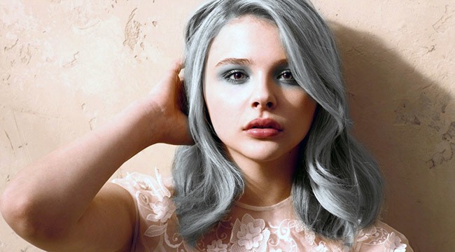 Grandma gray style hair for young girl 