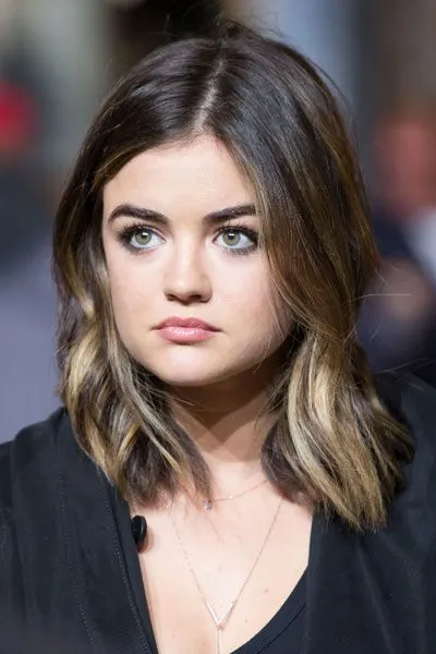 Lucy Hale Haircut with Partial Highlights