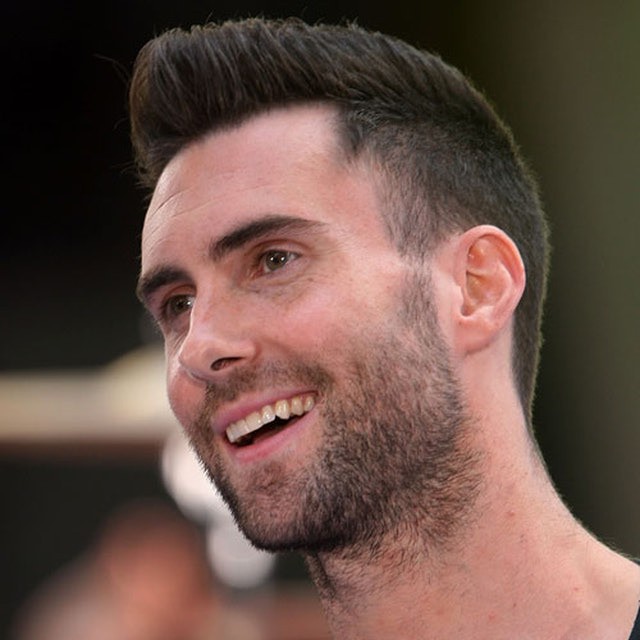 Neat and Brushed-Up hairstyle by Adam Levine
