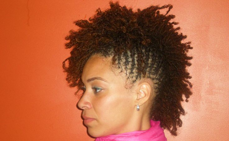  Mohawk with sisterlock hairstyle for black girl 