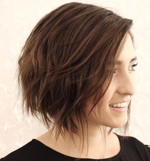 Classic chop hairstyle for young girl