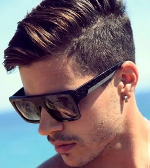 Modern pompadour hairstyle for men