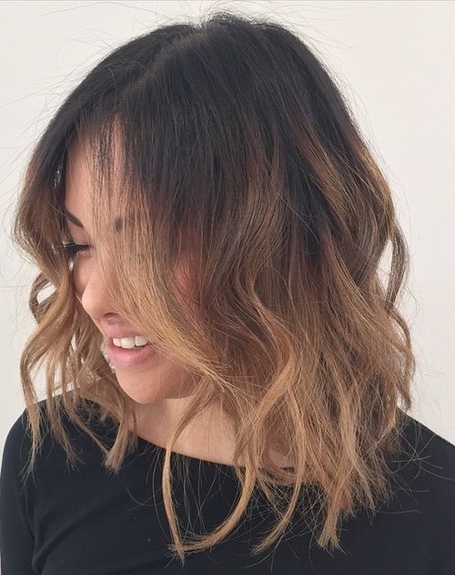 black ombre hair color for women