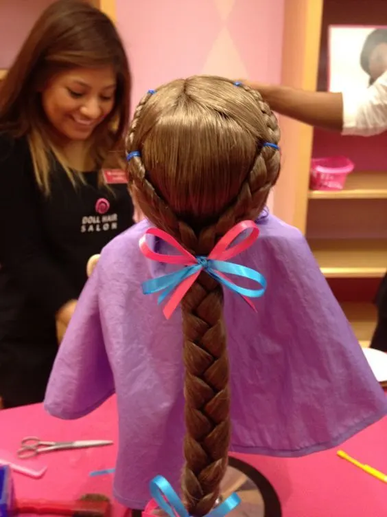 Professional hairstyle for American Girl Doll