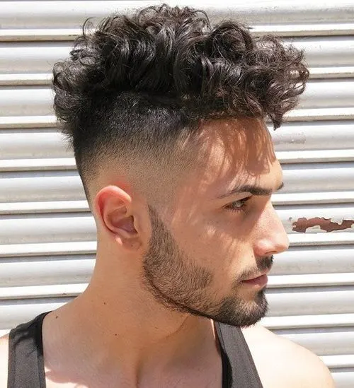  Tapered fohawk curl hairstyle you like 
