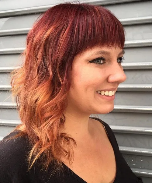 cherry hair ombre colors
